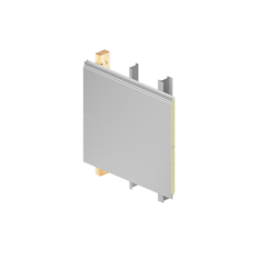 Wall with composite panels